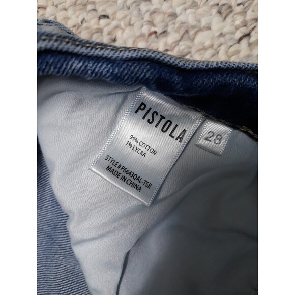 28 Pistola High-Rise Crop 90's Distressed Step Hem Skinny Slim - Picture 6 of 6